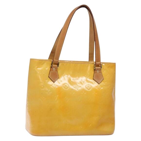 LOUIS VUITTON Monogram Vernis Houston Hand Bag Gris M91053 - Picture 1 of 16